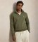 Kaufen Polo Ralph Lauren Doppelstrickpullover mit kurzem Reißverschluss in Grün