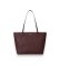 Acheter Lauren Ralph Lauren Sac tote Karly moyen en cuir grainé grenat