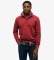 Comprar Superdry Sudadera Cotton Classic Pique Henley rojo