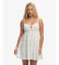 Comprar Superdry Vestido mini escalonado de gasa blanco roto