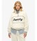 Buy Superdry Country Club Loose 1/4 Zip Sweatshirt in off-white