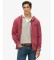 Comprare Superdry Felpa con cappuccio e zip Essential Logo Washed granata