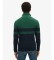 Comprar Superdry Camisola com meio fecho de correr Cotton Classics Stripe verde, marinho