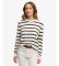 Kup Superdry Sweter Essential w paski w kolorze écru i granatowym