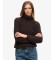 Acheter Superdry Pull Slouchy Stitch col roulé marron