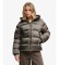 Kopen Superdry Bruingroene Hooded Shine jas met capuchon