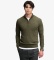 Buy Superdry Green Wool Blend half-zip sweater