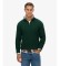 Comprar Superdry Camisola com meio fecho Preppy Cable Half verde