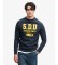 Comprare Superdry Felpa Felt Applique Relaxed blu navy