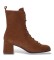 Comprar Wonders Botins de Couro Charme castanho
