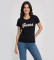 Comprar Guess Camiseta Logo Lantejoulas Degradê Preto