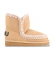 Køb Mou Eskimo 18 glitter-logo-læderstøvler i beige