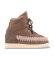 Kup Mou Botki skórzane New Inner Wedge w kolorze taupe