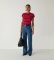 Comprar LAAGAM Camiseta Zaira com logo bordado vermelho