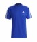 adidas T-shirt Sereno 3 Stripes bleu