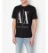 Armani Exchange ICON Kurzarm-T-Shirt mit Rundhalsausschnitt schwarz