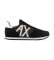Comprare A|X Armani Exchange Sneakers casual logo oro, nere