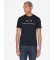 Armani Exchange T-shirt in maglia dalla vestibilit regolare blu scuro