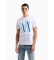 Armani Exchange Strik-T-shirt med almindelig pasform Ensfarvet hvid
