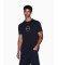 Comprare A|X Armani Exchange Maglietta con logo rotondo blu navy