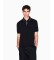 Kopen A|X Armani Exchange Zwart elastisch poloshirt