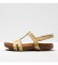 Art Grass Waxed Wheat I Breathe yellow leather sandals