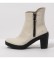 Buy Art Ice white leather ankle boots -Heel height: 7,5cm