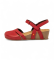 Buy Art Leather Sandals 1931 Live red