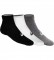 Asics Confezione da 3 paia di calzini Quarter nero, bianco, grigio