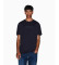 Comprar A|X Armani Exchange T-shirt normal com logótipo da marinha