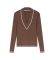 Buy A|X Armani Exchange V neck jumper brown