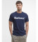 K�p Barbour Logo T-shirt marinblå