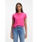 Comprar BOSS T-shirt de malha com logótipo rosa