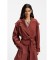 Comprar BOSS Gabardine curta com cinto vermelho escuro