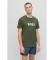 BOSS T-Shirt Verde Contraste