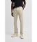 Comprare BOSS Pantaloni dalla vestibilità regolare in raso di cotone elasticizzato beige