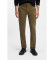 Buy BOSS Brown Slim Chino Trousers