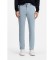 Buy BOSS Chino Slim Fit Satin Stretch Cotton Chino Trousers blue