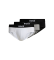 Acheter BOSS Paquet de 3 slips avec logo à la taille blanc, gris, noir