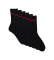 Comprar HUGO Paquete de 6 pares de calcetines cortos con detalle de logo negro