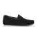 Køb BOSS Noel marineblÃ¥ loafers i læder