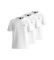 Buy BOSS Pack 3 Basic T-Shirts white
