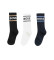 BOSS Pack de 3 pares de meias Stripe Logo branco, preto
