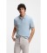 Kopen BOSS Blauwe slim fit polo