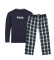 BOSS Pajamas Logos Contrast navy