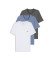 Comprar BOSS Set 3 Camisetas Interiores Classic gris, azul, blanco