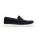 Buy BOSS Sienne navy leather loafers