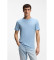 Buy BOSS Applique knitted T-shirt blue