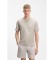 Comprar BOSS T-shirt bege em algodão elástico