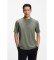 Comprar BOSS T-shirt verde em algodão elástico